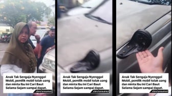 Spion Mobil Patah Disenggol Anak, Pemiliknya Tolak Uang dan Paksa Si Ibu Lakukan Hal Mustahil