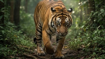 Harimau Sumatera yang Resahkan Warga Lampung Barat Berhasil Ditangkap