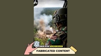CEK FAKTA: Klaim Serangan Udara TNI di Papua Dibongkar, Ternyata Konten Buatan AI