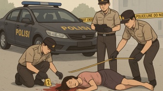 Mobil Berisi 4 Personel Polda Sumut Tabrak Wanita hingga Kritis di Medan