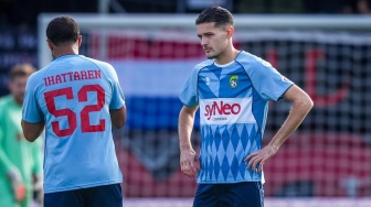 Main 14 Menit, Dapat Kartu Kuning: Begini Rating Justin Hubner Saat Fortuna Dibantai PSV