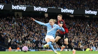 Erling Haaland Menggila! Manchester City Gilas Bournemouth 3-1 di Etihad