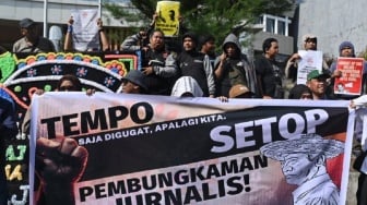 Aksi Solidaritas Tempo di Makassar Ricuh, Jurnalis Dipukul