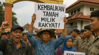 Petani Geruduk Kantor Bupati Ogan Ilir, Desak Lahan Dikembalikan Usai HGU Diduga Habis