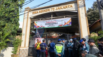 Suasana di SMAN 72 Jakarta Pasca Ledakan