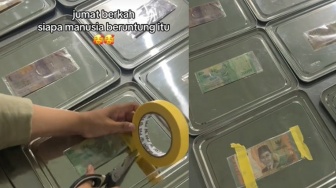 Viral! SPPG Kencong Kediri Bagi-bagi Jumat Berkah dengan Tempel Uang di Tray MBG