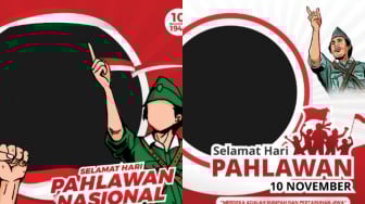 30+ Link Twibbon Hari Pahlawan 2025 Penuh Semangat, Gratis dan Siap Pakai!