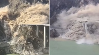 Detik-detik Jembatan Hongqi Hancur, Biaya Proyek Habiskan Dana Rp 21 M