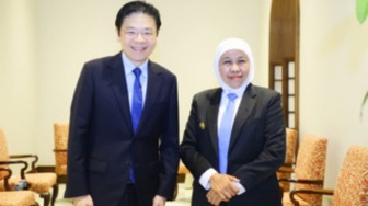 Gubernur Khofifah Bertemu PM Singapura HE. Lawrence Wong, Sampaikan Program Karbon dan Investasi