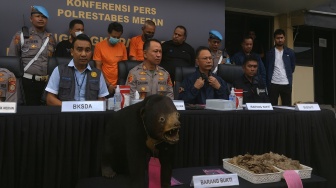Polrestabes Medan Buru Penjual Offset Beruang Madu, Mau Dijual ke AS