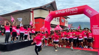 Ratusan Pelari Ramaikan Smartfren Fun Run 2025 di Tapteng