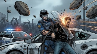 Polisi Dilempari Batu Saat Tangkap Pencuri Mobil di Deli Serdang, 1 Anggota Terluka