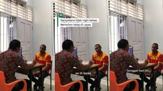 Viral! Napi Ini Tolak Kebebasan dan Memilih Tetap di Penjara