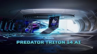 Acer Luncurkan Predator Triton 14 AI, Laptop Gaming Paling Tipis Bertenaga AI