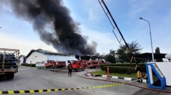 Gudang TAK Tekstil Indonesia di Cikarang Terbakar