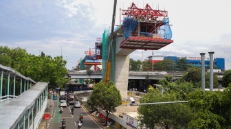 Pembangunan LRT Jakarta Fase 1B Tembus 80 Persen, Siap Beroperasi Agustus 2026