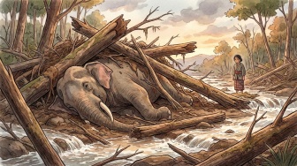 Bangkai Gajah di Pusaran Banjir Sumatra: Alarm Sunyi dari Hutan yang Terluka?