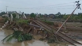 Banjir Aceh Rusak Sejumlah Jalur Rel Kereta Api, Operasional KA Cut Meutia Dihentikan Sementara