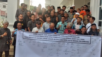 4 Bangso Zuriat Palembang Ancam Aksi Besar Tolak Pembangunan RS dr AK Gani di BKB
