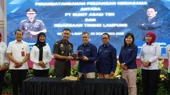 PTBA dan Kejati Lampung Teken PKS Bantuan Hukum untuk Perkuat Pengawasan Proyek Strategis