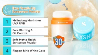 5 Rekomendasi Powder Sunscreen, Wajah Bebas Kilap dan Tetap Terlindungi