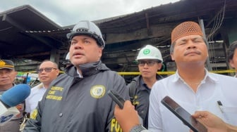 Tim Forensik Polri Sita Barang Bukti Kebakaran Pasar Induk Kramat Jati, Termasuk CCTV