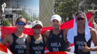 Selamat! Triathlon Indonesia Sabet 2 Medali Emas SEA Games 2025 Thailand