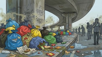 Bom Waktu di Bawah Flyover: Mengapa Sampah Menggunung di Ciputat?