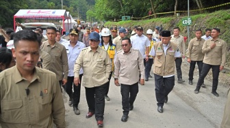 Prabowo Tinjau Langsung Jalan Lembah Anai, Ini Kata Gubernur Sumbar