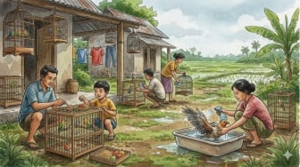 Simfoni di Teras Rumah: Seni, Kesabaran, dan Kedamaian dalam Merawat Burung Kicau