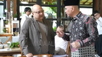 Momen Ahmad Dhani dan Irwan Mussry Bertemu Usai Drama Nikahan Al Ghazali