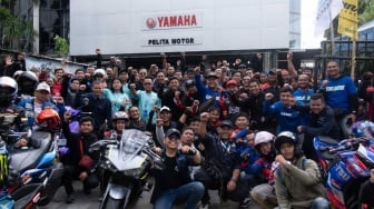 Ribuan Bikers Yamaha Numplek di Jakarta Rayakan Jamnas Ke-7