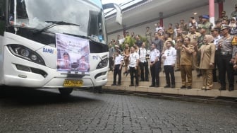 Gubernur Sulsel Lepas 7 Bus Pemudik Gratis Jelang Libur Akhir Tahun 2025