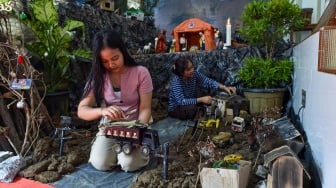 Sentuhan Solidaritas dalam Perayaan Natal, Diorama Bencana Hiasi Gereja di Jambi