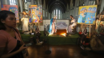 Persiapan Gereja Katedral Jakarta Jelang Natal 2025