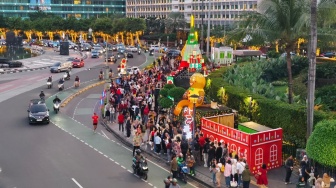 Magis Natal di Jantung Jakarta: Kala Bundaran HI Bersolek dalam Lautan Cahaya