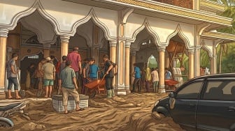 Air Lumpur pun Diminum, Toilet Terakhir di Gampong Kubu Usai Banjir Aceh