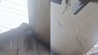 Puting Beliung Bogor Terbangkan Sayap Pesawat Sejauh 300 Meter hingga Timpa Rumah Warga