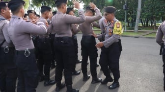 Tanpa Senjata, 2.617 Personel Gabungan Amankan Aksi Buruh KSPI di Monas