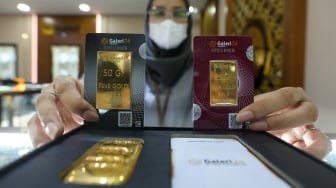 Harga Emas Antam dan Galeri24 Kompak Naik di Atas Rp2,5 Juta per Gram