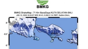 BMKG Pastikan Gempa M4.5 di Dasar Laut Bali Tidak Sebabkan Tsunami, Tapi..