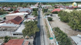 Pemprov Sulsel Kebut Perbaikan Jalan Impa Impa  Anabanua Kabupaten Wajo