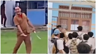 Viral Guru SMK di Jambi Dikeroyok Siswa, Acungkan Celurit Saat Keributan di Sekolah