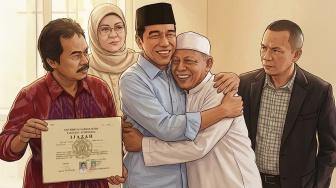 Pelukan JokowiEggi Sudjana di Solo Akhiri Drama Sengketa Ijazah: Bagaimana Nasib Roy Suryo Cs?