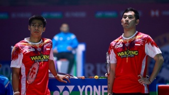 Satu-satunya Ganda Putra di India Open 2026, Sabar Karyaman Gutama Mohon Doa