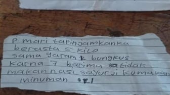 Surat Lusuh Warga Sinjai Minta Beras dan Garam, 7 Hari Tak Makan Nasi Anak Sakit