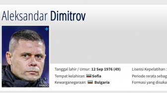 Siapa Aleksandar Kirilov Dimitrov? Eks Asisten Pelatih Timnas Indonesia Tantang John Herdman