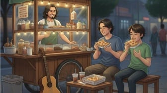 Di Bawah Lampu Gerobak