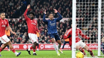 Imbang Lawan Nottingham Forest, Arsenal Unggul 7 Poin di Puncak Klasemen