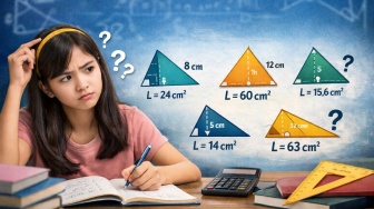 Rumus Luas Segitiga Lengkap dengan 5 Contoh Soal Berbagai Bentuk